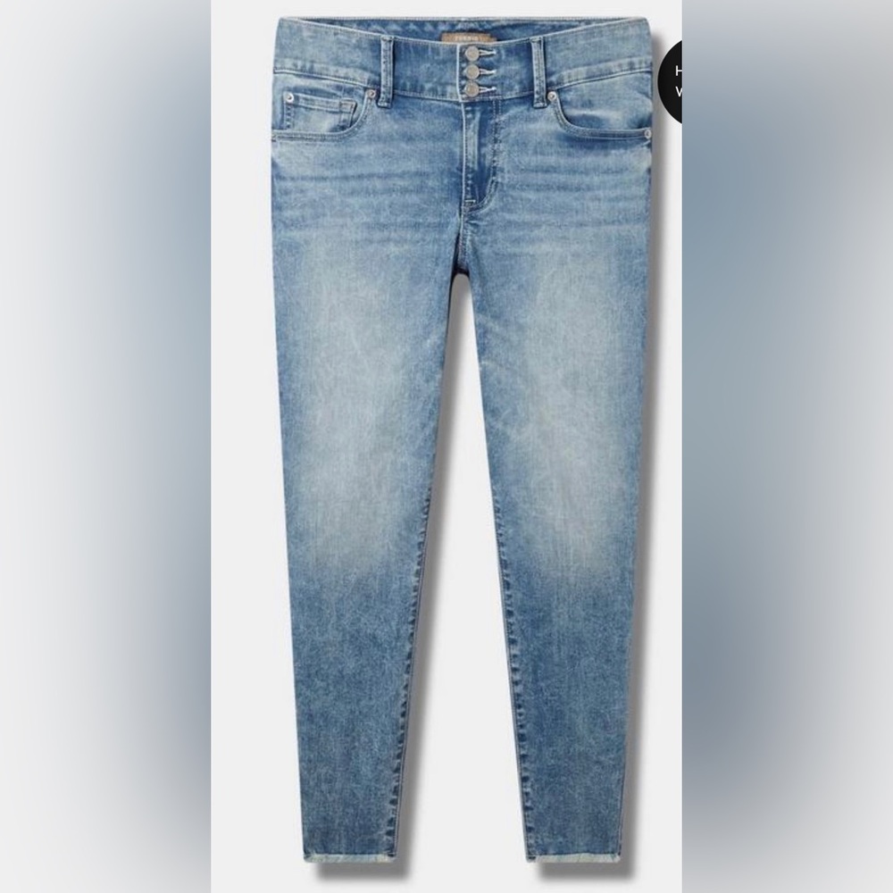 NWT Torrid Jegging Skinny Soft Mid-Rise Jean | size 22 tall | color Oasis